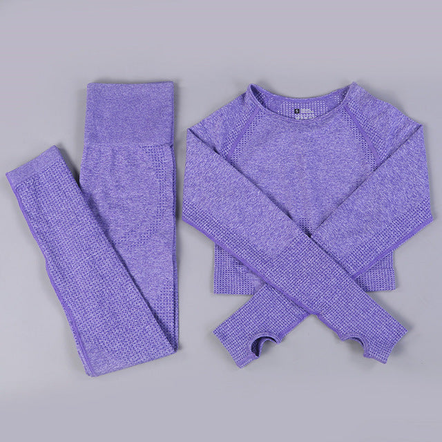 Seamless Yoga Set – Women's Gymnastics & Workout Activewear