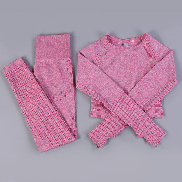 Seamless Yoga Set – Women's Gymnastics & Workout Activewear