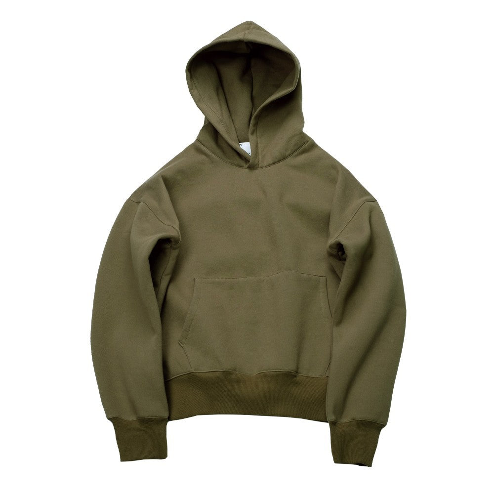 Men's Oversized Camel Hooded Sweater - Street Style Silhouette