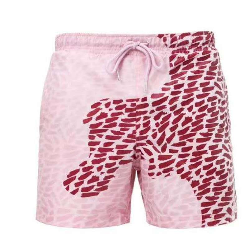 Men's Magic Color-Changing Beach Shorts – Quick-Dry Swim Trunks