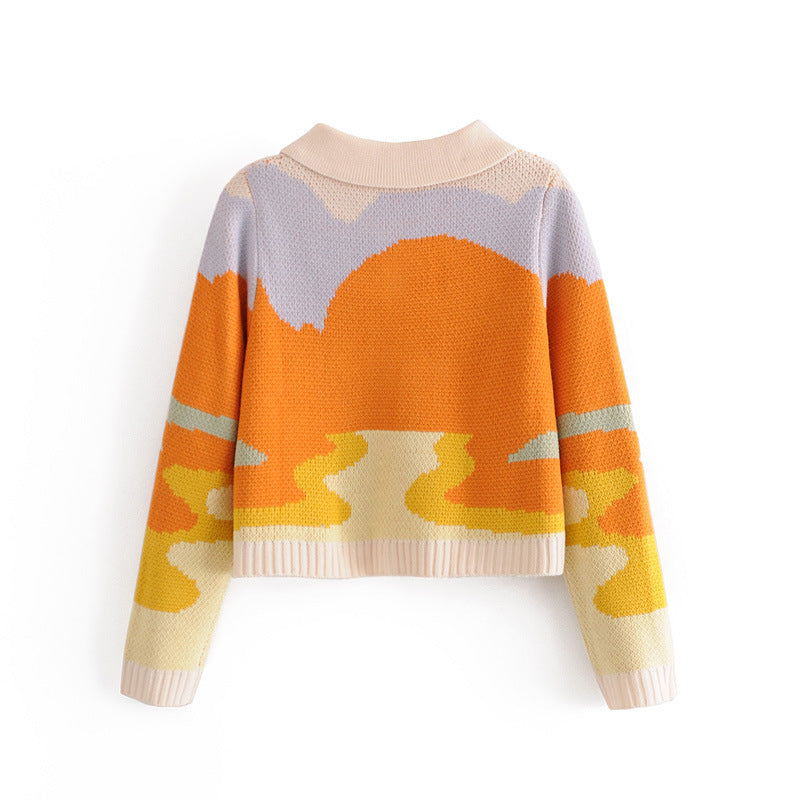 Women's Retro Knit Cardigan Sweater – Classic Jacket Style