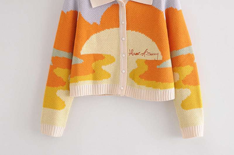 Women's Retro Knit Cardigan Sweater – Classic Jacket Style