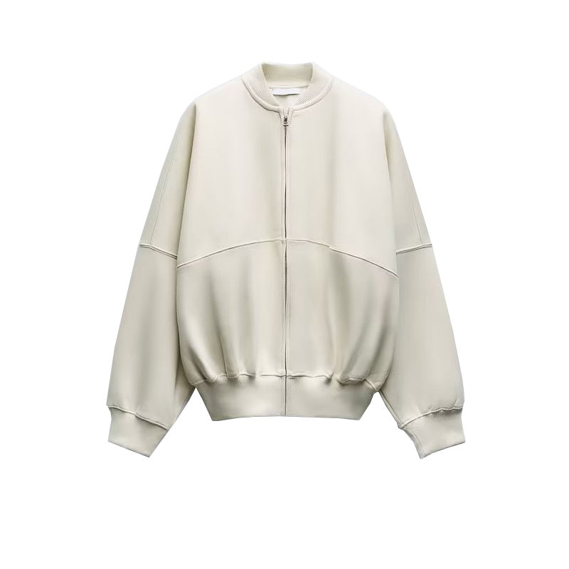 Women's Pilot Style Zipper Jacket – Lightweight Casual Wear