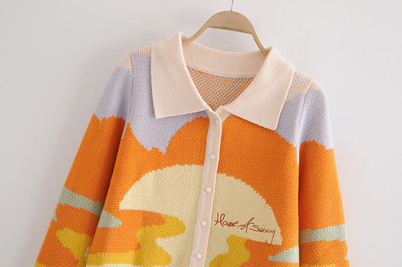 Women's Retro Knit Cardigan Sweater – Classic Jacket Style