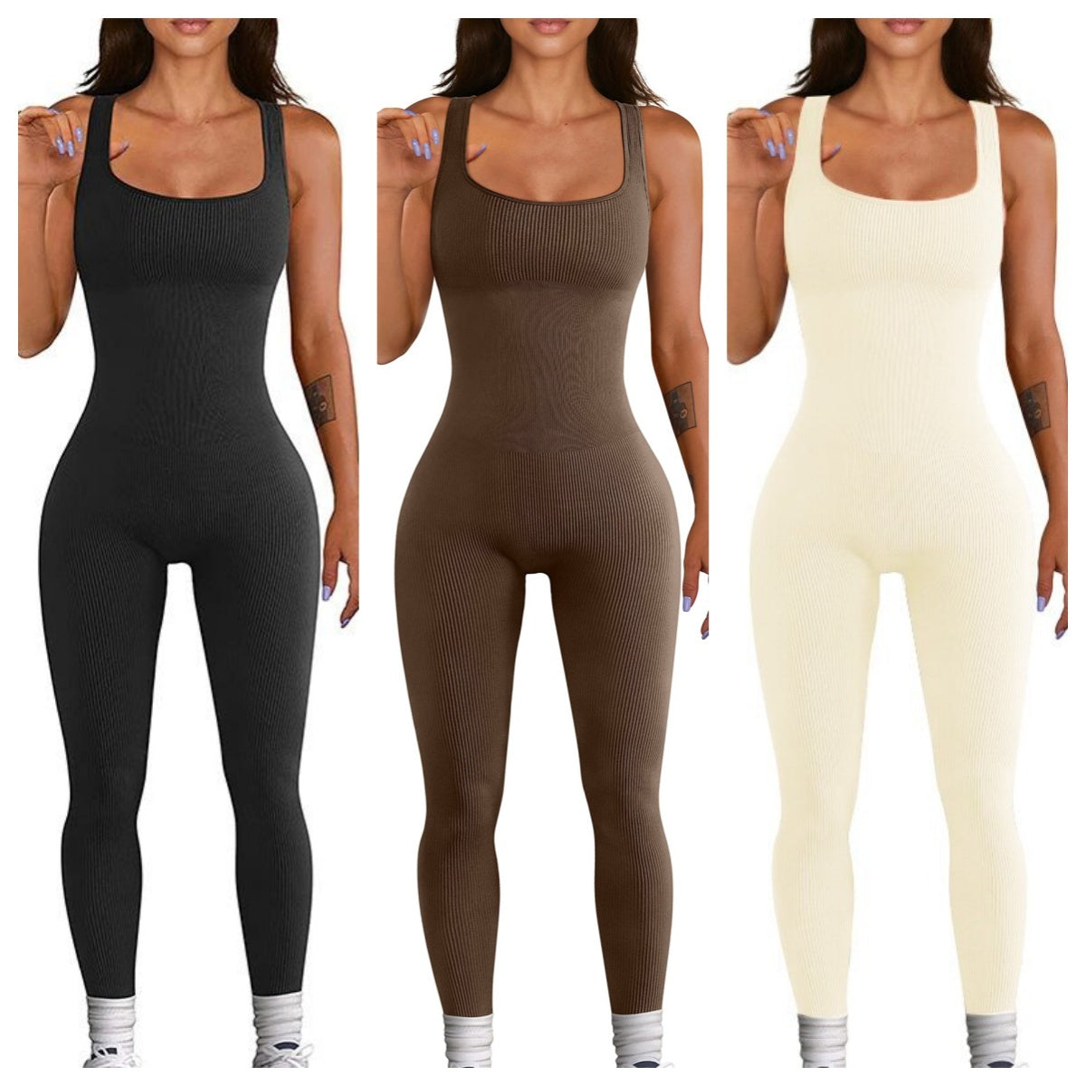 Women's Suspender Tank Top – Slim Fit Tights Set