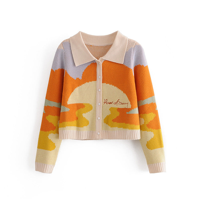 Women's Retro Knit Cardigan Sweater – Classic Jacket Style
