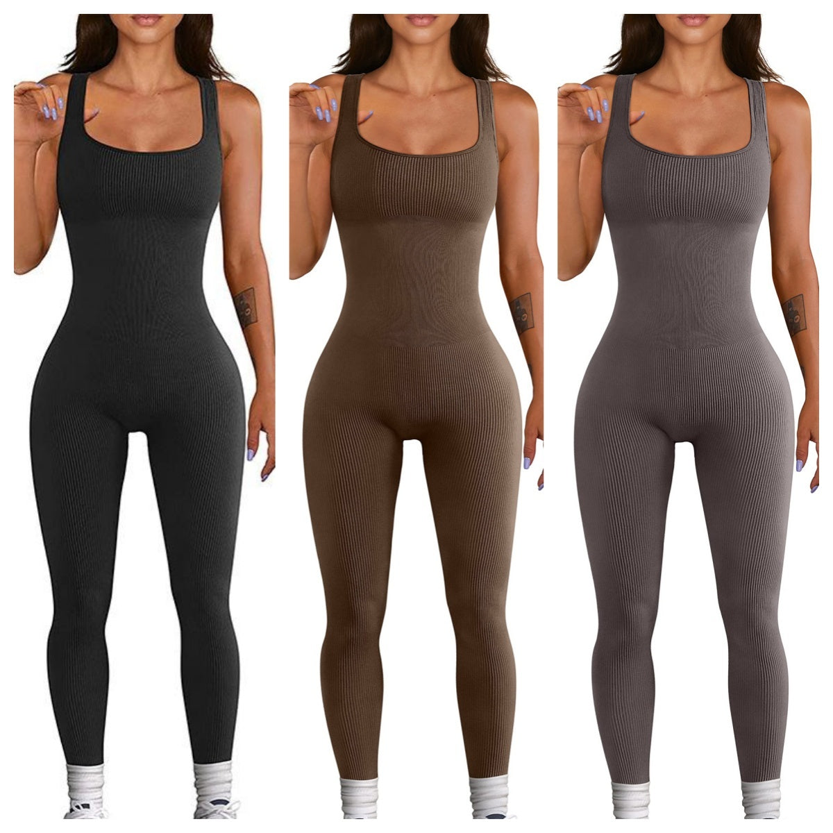 Women's Suspender Tank Top – Slim Fit Tights Set